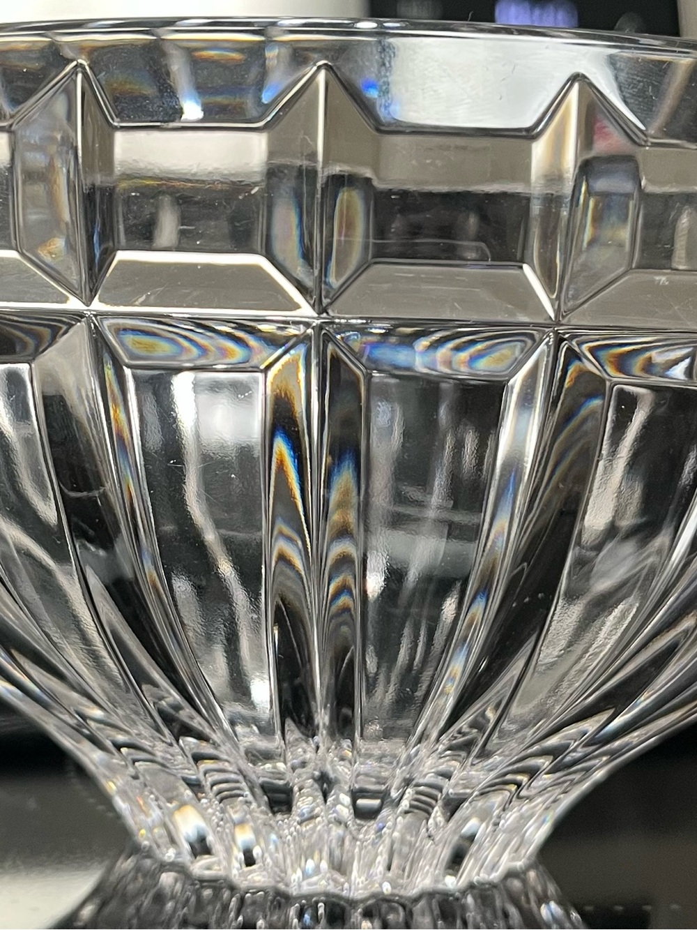 Vintage Mikasa "Reflections" lead crystal bowl from Austria